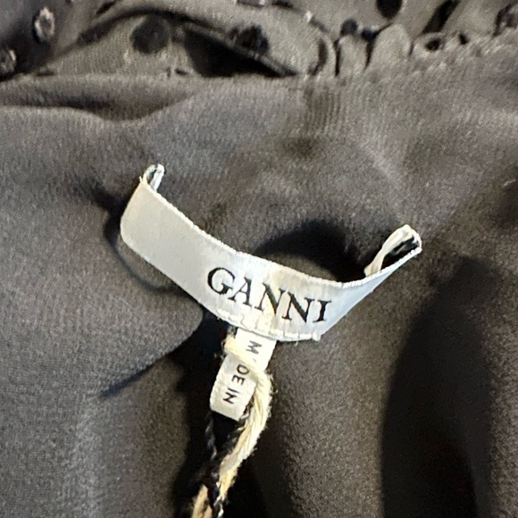 Ganni Black Textured Mini Dress - Picture 15 of 15